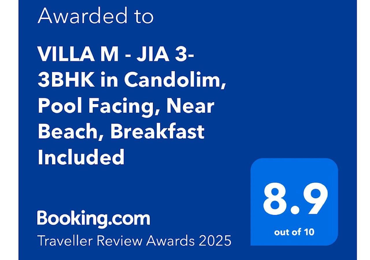 Villa M - Jia 3- 3Bhk In Candolim, Pool Facing, Near Beach, Breakfast Included Εξωτερικό φωτογραφία